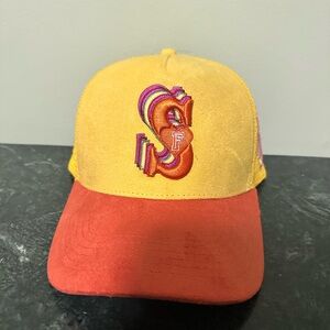 Stylish Yellow and Red Men's Hat
